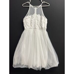 Formal Girls  Lace Dress ‎ Party Wedding Formal Girls Size L